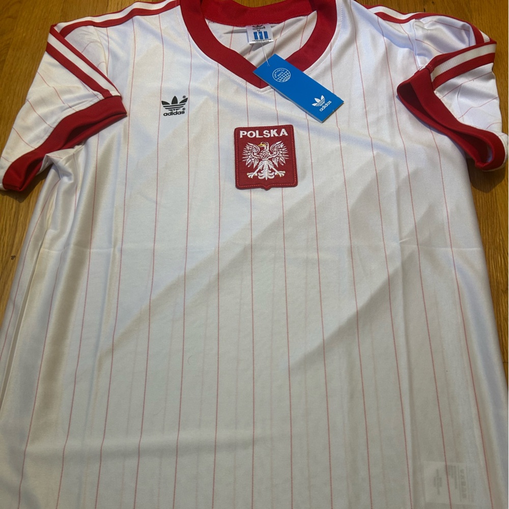 ADIDAS POLAND retro National Team Men's SOCCER JERSEY Sz M,L,XL,2XL New w tags
